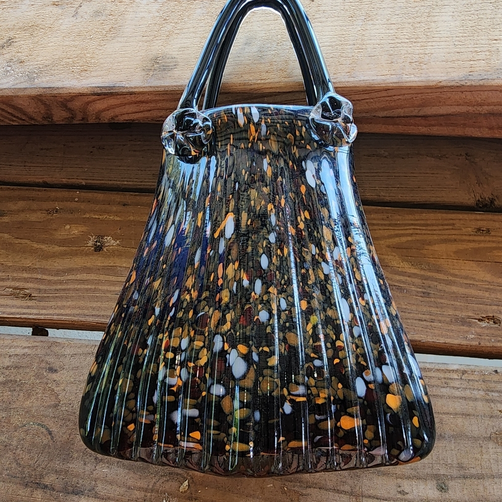 Murano Art Glass Handbag vase***